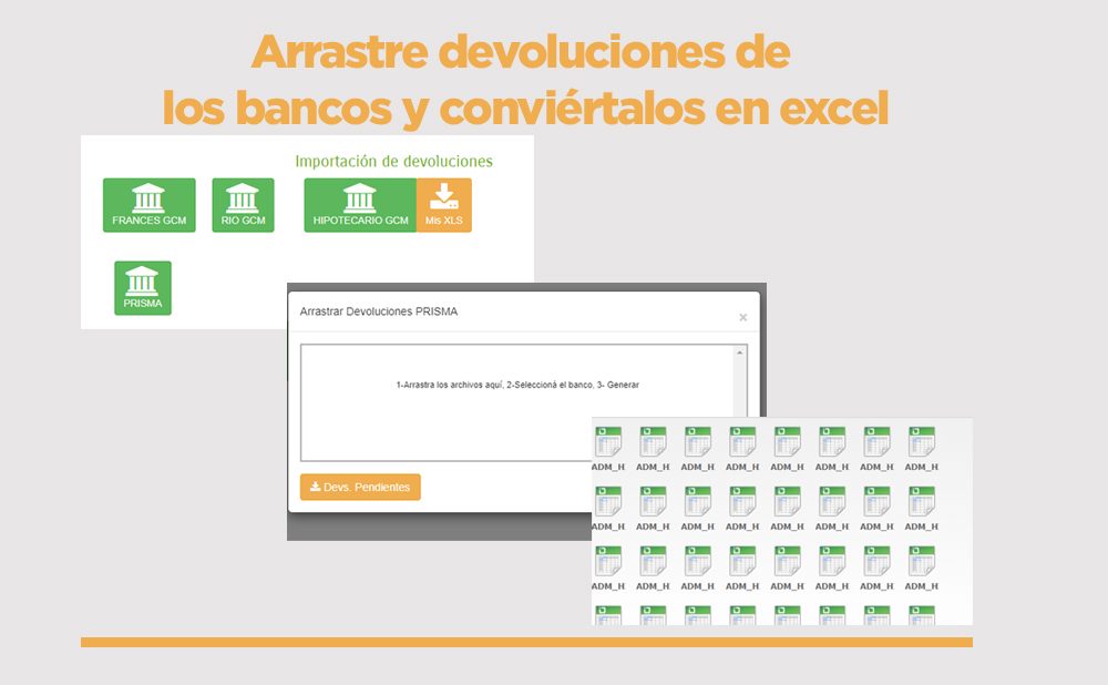 Conversión de devoluciones bancarias de una mutual a Excel